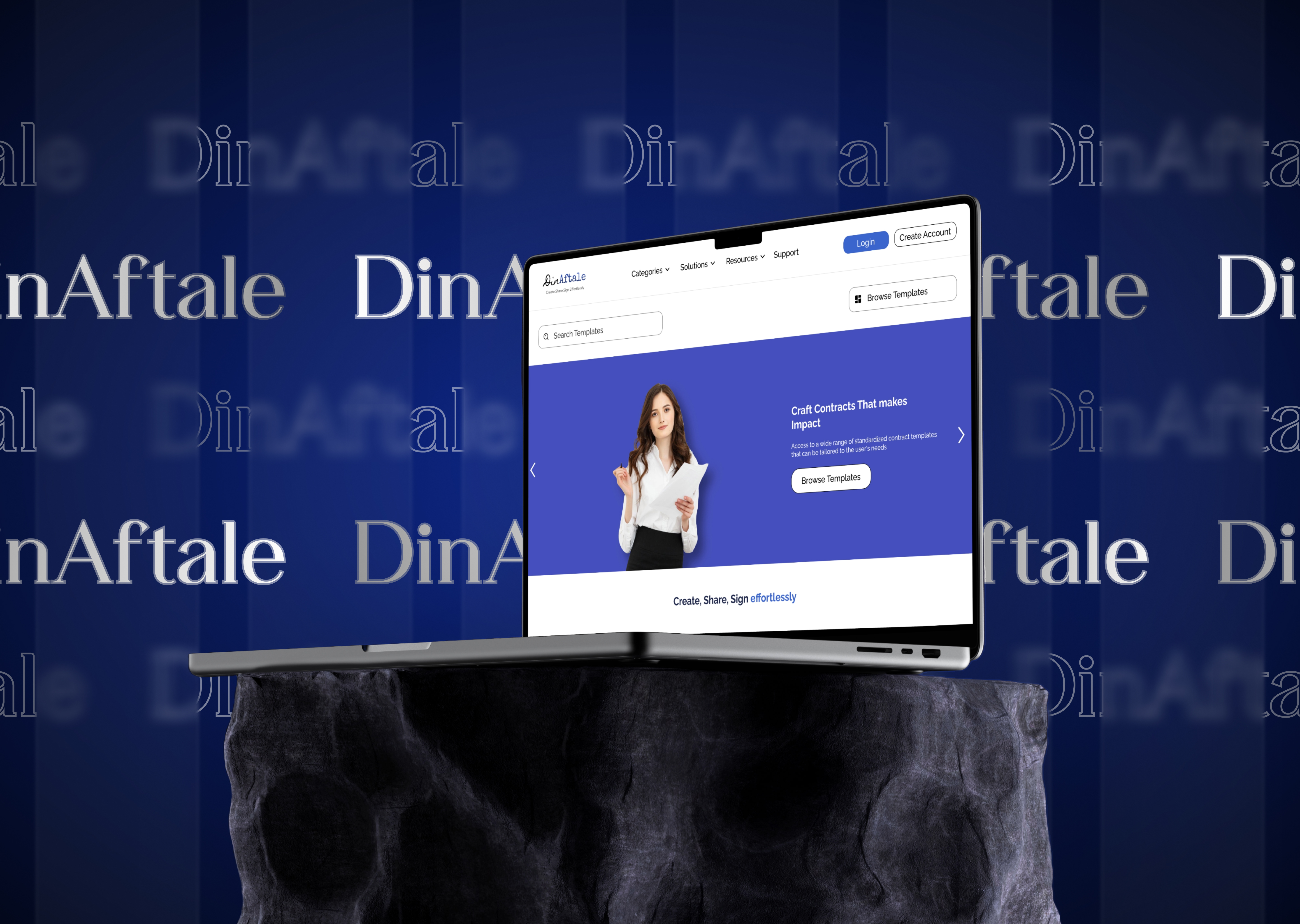 DinAftale digital contract platform cover